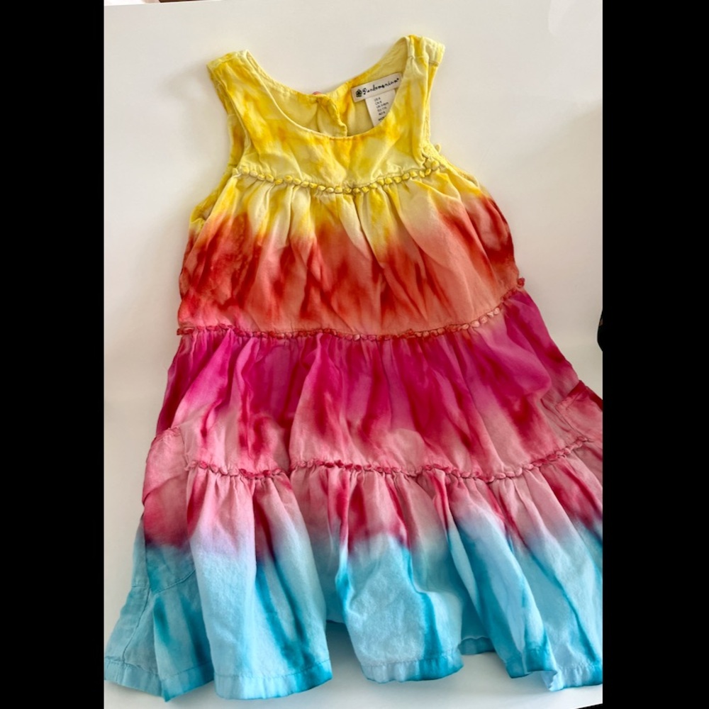 Pandemonium Girls Tie-Dye Boho Cotton Dress size 6